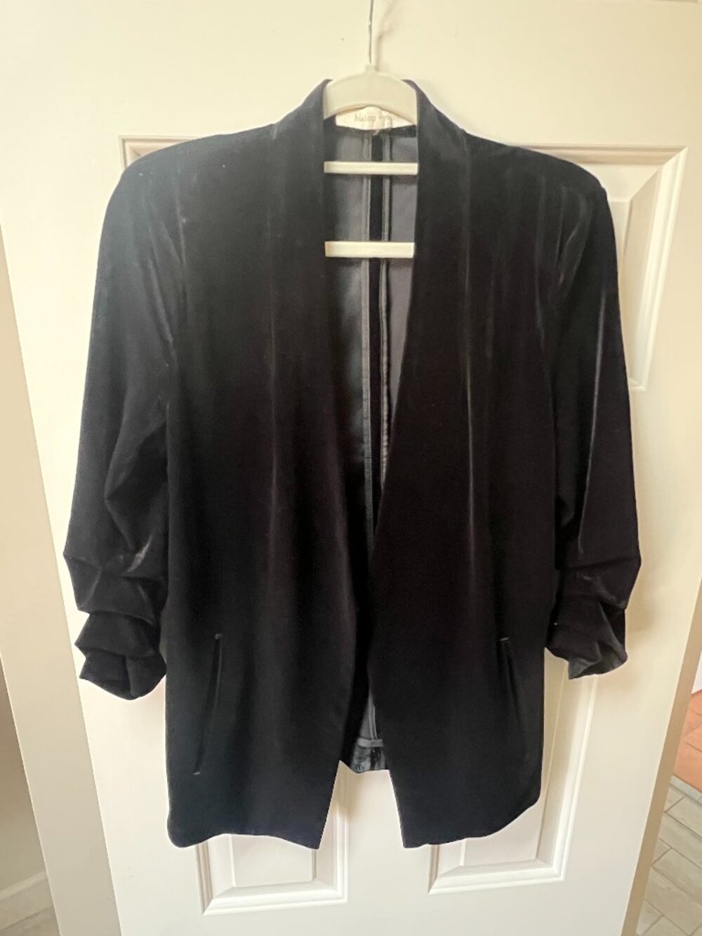 Bishop & Young Velvet Blazer (3/4" length sleeves)